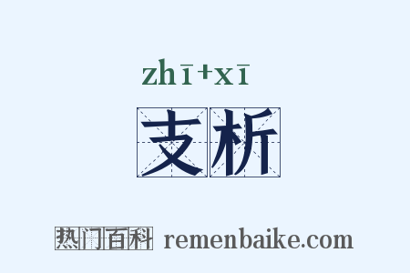支析是什么意思的图片